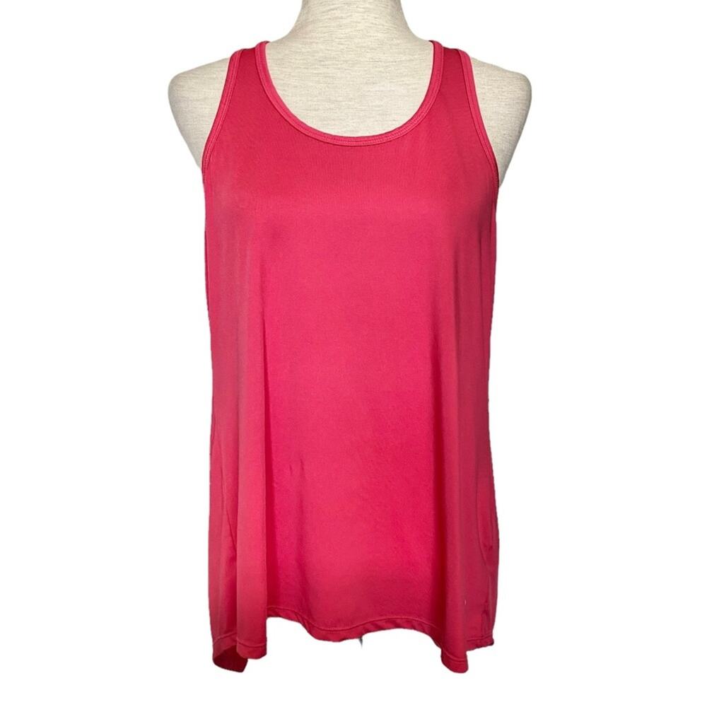 No Brand Pink Split Back Athletic Tank Top Size Small Performance Wear